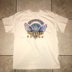 VTG Vintage Shirt Van Halen Tour of the world Lrg